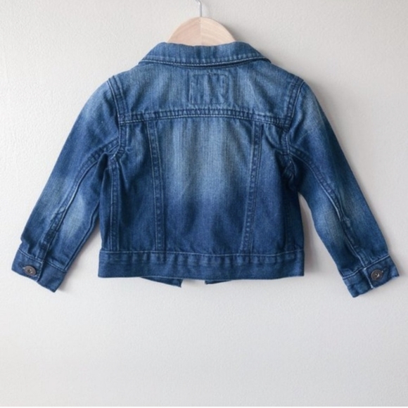 4/$15 OSHKOSH Classic dark wash denim baby jean jacket 2T 24m unisex - Picture 7 of 11